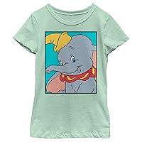 Disney Little Big Dumbo Box Girls Short Sleeve Tee Shirt