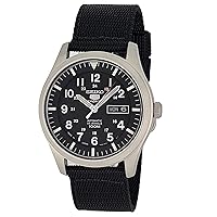 SEIKO 5 Automatic Black Dial Men's Watch SNZG15J1