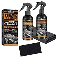Quick Ceramic Coating Sealing Kit -3 in 1 High Protection Rapid Automotive Ceramic Spraying - Easy Ceramic Coating Spraying Persistence - Gloss Improvement - Professional Effect (2pcs*120ml)
