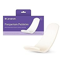 Lansinoh Postpartum Pads, Postpartum Essentials Padscicles, Perineal Ice Packs with Cooling and Comforting Aloe Vera, Witch Hazel Pads for Postpartum Care, 12 Count