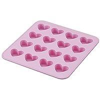 Kai Corporation DL6369 Kai House Select Chocolate Mold, Heart, Silicone Tray, 16 Pieces