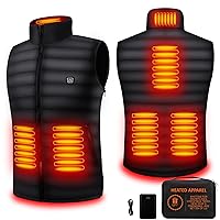 Heated Vest for Men Women with Battery Pack Included, Lightweight Warming Heated Vest Rechargeable Smart Heating Vest