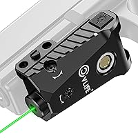 CVLIFE Picatinny Red/Green Laser Sight Magnetic Charging Rechargeable Pistol Laser for 21MM Picatinny Rail Mount, Low Profile Hunting Laser Sight with Ambidextrous Switches