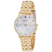 Starry Womens Analog Quartz Watch with Stainless Steel Gold Plated Bracelet RA585205
