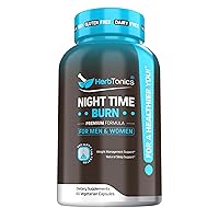 Night Time Weight Supplement with Melatonin to Support Sleep & Metabolism | Melatonin & L-Theanine for Women and Men | Non-GMO, Vegan Friendly Capsules
