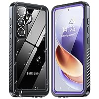 ANTSHARE for Samsung Galaxy S24 Case Waterproof, Built-in Lens & Screen Protector 360° Full Body Heavy Duty Protective Shockproof IP68 Underwater Case for Galaxy S24 (2024) 5G-Purple