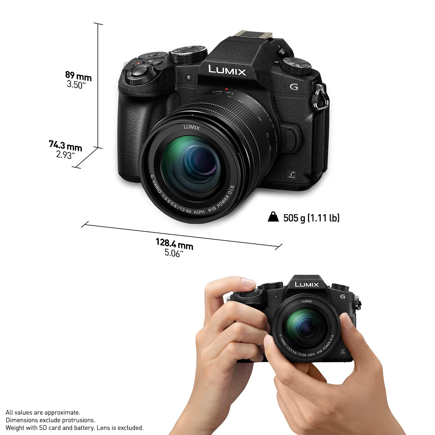 Panasonic LUMIX G85 4K Digital Camera, 12-60mm Power O.I.S. Lens, 16 Megapixel Mirrorless Camera, 5 Axis In-Body Dual Image Stabilization, 3-Inch Tilt and Touch LCD, DMC-G85MK (Black)