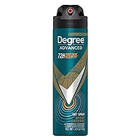 Degree Men Antiperspirant Deodorant Dry Spray Sport Defense 72-Hour Sweat and Odor Protection Deodorant For Men With Body Heat Activated Technology 3.8 oz
