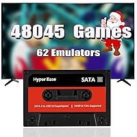 Retro Game Console with 48045 Classic Games, Batocera 35 Game System, 62 Emulator Console, USB 3.0 to Sata 3, 500G Game HDD Plug and Play for Windows PC/Mac