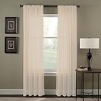 Curtainworks 1Q80410COY Trinity Crinkle Voile Sheer Curtain Panel, 51 by 120