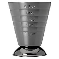 Barfly Bar Measuring Cup, 2.5 oz., Gun Metal Black