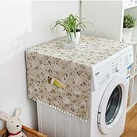 Fridge Dust Covers With 6 Storage Pockets,multi-purpose Washing Machine Top Cover Single Door Refrigerator Dust Proof Cover-graya 70x170cm(28x67inch)