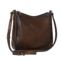 Iswee Leather Shoulder Bag Genuine Leather Purse Cross Body Bag