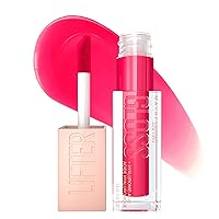 New York Lifter Gloss Hydrating Lip Gloss with Hyaluronic Acid, Bubblegum, Sheer Bright Pink, 1 Count