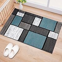 Rugshop Contemporary Modern Boxes for Home Office,Living Room,Bedroom,Kitchen Non Shedding Area Rug 2' x 3' Gray