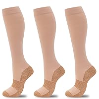 fenglaoda Compression Socks for Women Men, Graduated Compression Support Circulation Socks for Nurses