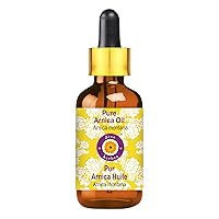 Deve Herbes Pure Arnica Oil (Arnica montana) with Glass Dropper 50ml (1.69 oz)