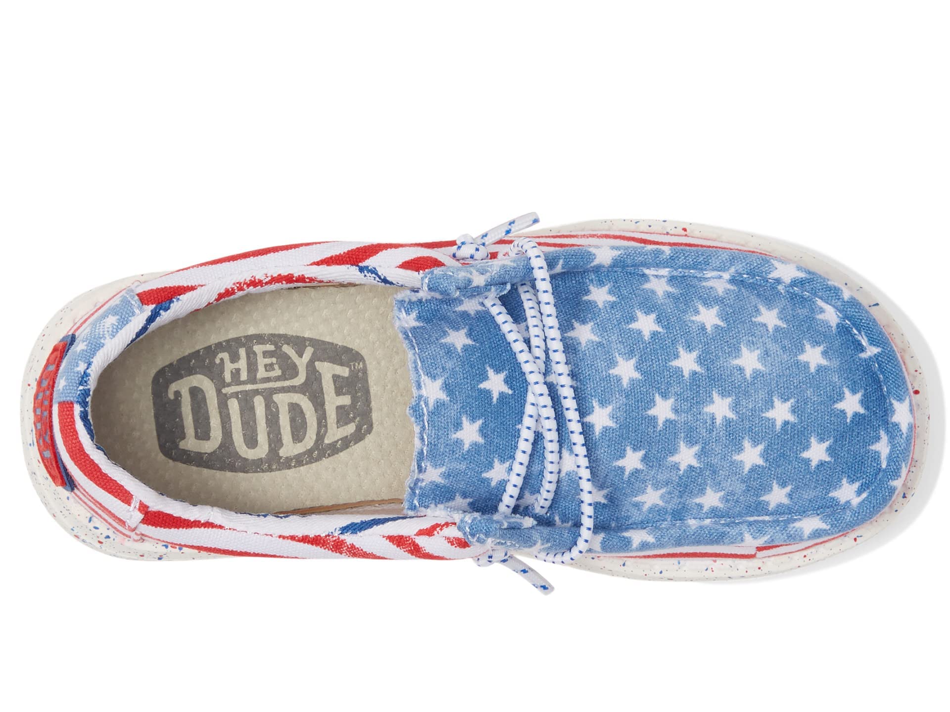 Hey Dude Boys Wally Patriotic Slip-On Casual Shoes