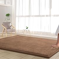 Baby Play Mat Nursery Rug - 6’7” X 6’7” Memory Foam Area Rug Soft Padded Carpet - 1
