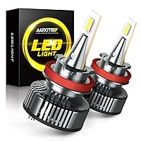 H11 LED Bulbs H8 H9 LED Fog Lights, 80W 16,000LM Per Pair, 500% Brighter, 6500K Cool White, Angle Adjustable CanBus Ready Bulbs, Pack of 2