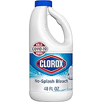 Splash-Less Bleach1, Disinfecting Bleach, Regular 40 Fluid Ounce Bottle (Package May Vary)