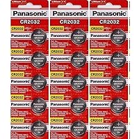 Panasonic CR2032 Lithium WNTTf 3 Volt Battery, 5 Count (Pack of 3)