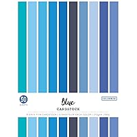Colorbok 8.5in Smooth Cardstock Blues, Multi-Colored
