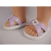 Pair of Purple Sandals for the 18 Inch Doll Made for the American Girl Doll