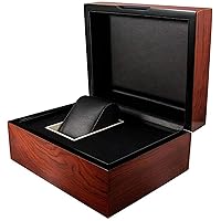 Simple Portable Watch Packaging Box red Wood Grain Spray Paint Wooden Watch Storage Box Jewelry Packaging Box