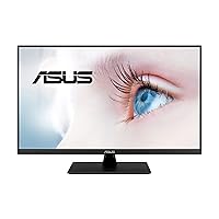 ASUS 31.5” 2K Monitor (VP32AQ) - WQHD (2560 x 1440), IPS, 100% sRGB, HDR10, 75Hz, Speakers, Adaptive-Sync/FreeSync, Low Blue Light, Eye Care, VESA Mountable, Frameless, DisplayPort, HDMI, Tilt,BLACK