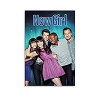 New Girl TV Series Show Poster Poster Decorative Painting Canvas Wall Art Living Room Posters Bedroom Painting 20x30inch(50x75cm)