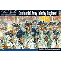 Black Powder Revolutionary War Continental Army Infantry Regiment 1:56 Military Wargaming Plastic Model Kit