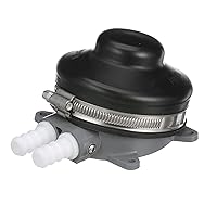 GP4618 Babyfoot Manual Freshwater Galley Pump, Connects to ½-Inch Flexible Hose, 2.2 GPM Max Flow Rate Black