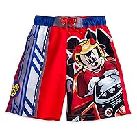 Disney Mickey Mouse Swim Trunks for Boys Size 2 Red