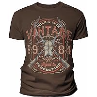 40th Birthday Gift Shirt for Men - Vintage 1984 Aged to Perfection - Deer Skull - 40th Birthday Gift