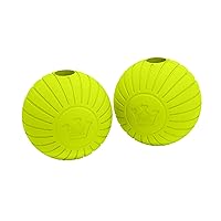 Supreme Rubber Fetch Balls - Extremely Durable Natural Rubber Toy, 2.5 inch, Yellow (CM-10066-CS01), 2.5