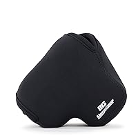 MegaGear ''Ultra Light'' Neoprene Camera Case Bag with Carabiner for Panasonic Lumix DMC-FZ300 Digital Camera (Black) (MG626), PU Leather