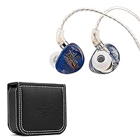 Linsoul Kiwi Ears x Crinacle: Singolo in Ear Monitor(Blue) + Kiwi Ears Earbud Case
