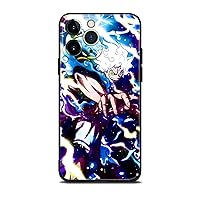 Japanese Anime Anti-Drop Shockproof Shell Cover Manga Design Pattern Non-Slip Cell Phone Protective Cases (Gear 5 Fifth Nika,for iPhone 13 Pro Max)