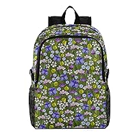 ALAZA Field Flowers Packable Travel Camping Backpack Daypack