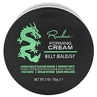 Billy Jealousy Ruckus Hair Forming Cream for Men with Strong Hold and High Shine, Reworkable, Natural Looking, Water Soluble Styling Product