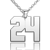 Personalized Jersey Number Necklaces for Mens Athletes Sport Number Chain for Boys Baseball Basketball Football Team Inspiration Jewelry