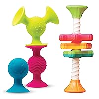 Fat Brain Toys MiniSpinny & pipSquigz Baby Toys Bundle