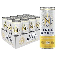 True North Pure Energy Seltzer, Peach Pear, 12 Fl Oz (Pack of 12)