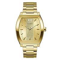 GUESS Men's 42mm Watch - Gold-Tone Bracelet Champagne Dial Gold-Tone Case