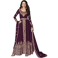 Wedding Wear Designer Stitched Heavy Embroidery Worked Full Length Anarkali Gown Suits