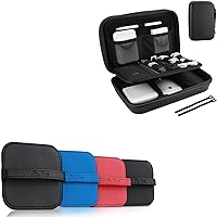 Hard Travel Electronic Organizer Bundle with Screen Cleaning Pad