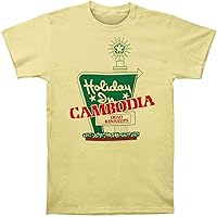 Dead Kennedys Punk Rock Band Holiday in Cambodia Adult Fitted Jersey T-Shirt Tee Yellow
