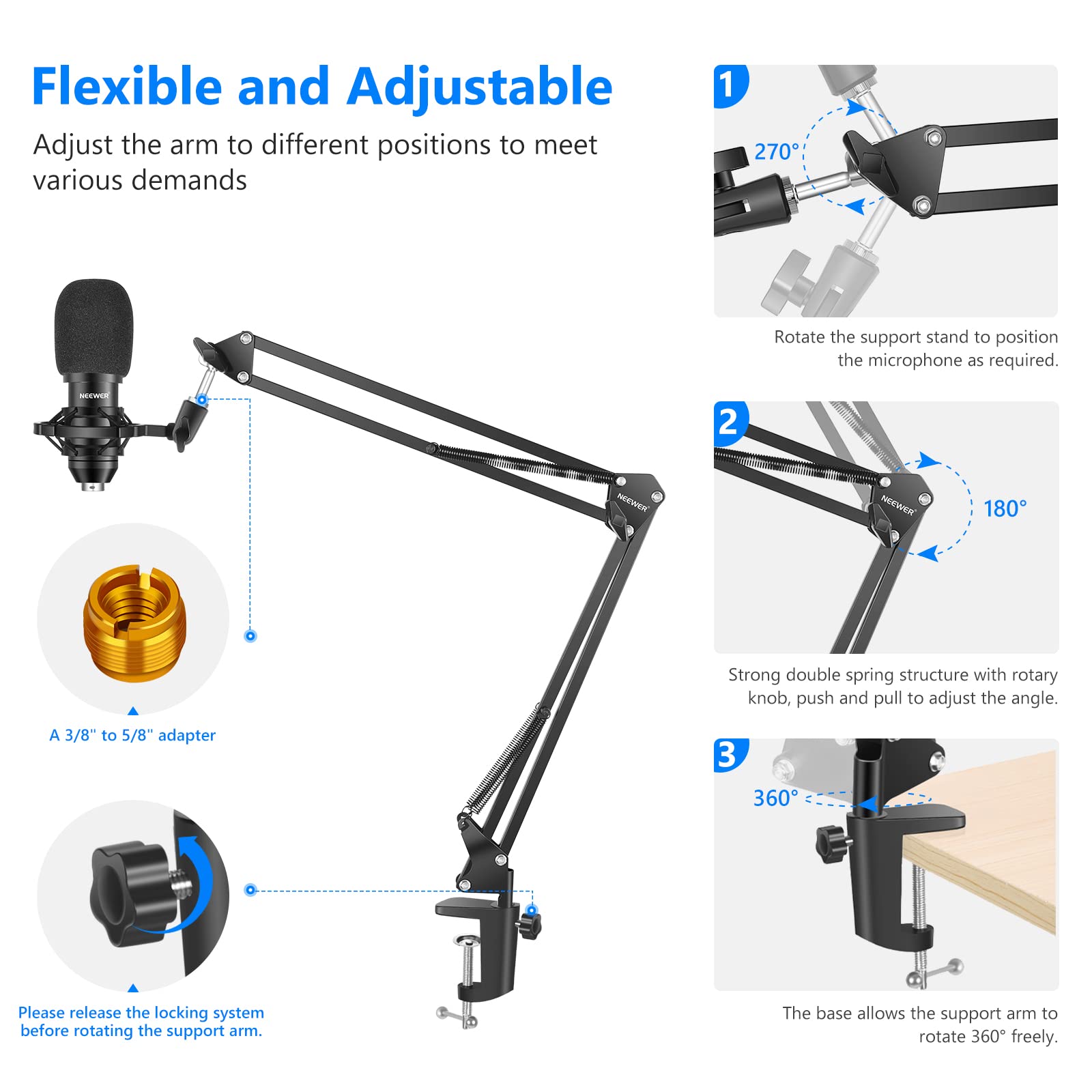 Mua Neewer Usb Microphone Kit Plug And Play Khz Bit Super Cardioid Condenser Microphone