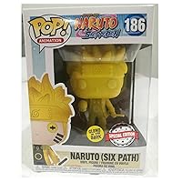 Funko Pop! 186 Naruto Shippuden Six Path Glow in The Dark GITD Yellow Exclusive Figure